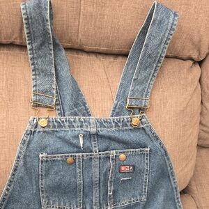 Classic Blue Denim Overalls by